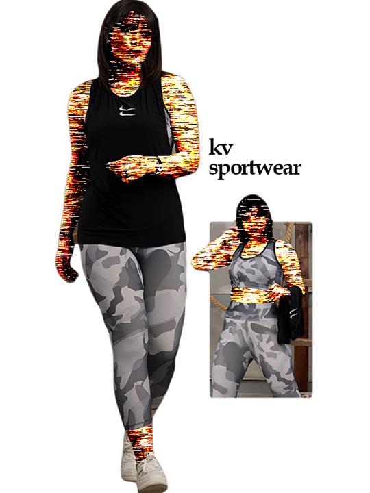 ست نیم تنه لگ برمودا و کاور ورزشی زنانه Nike کد 002